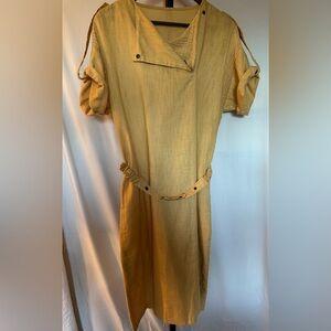 Italian Vintage Yellow Dress